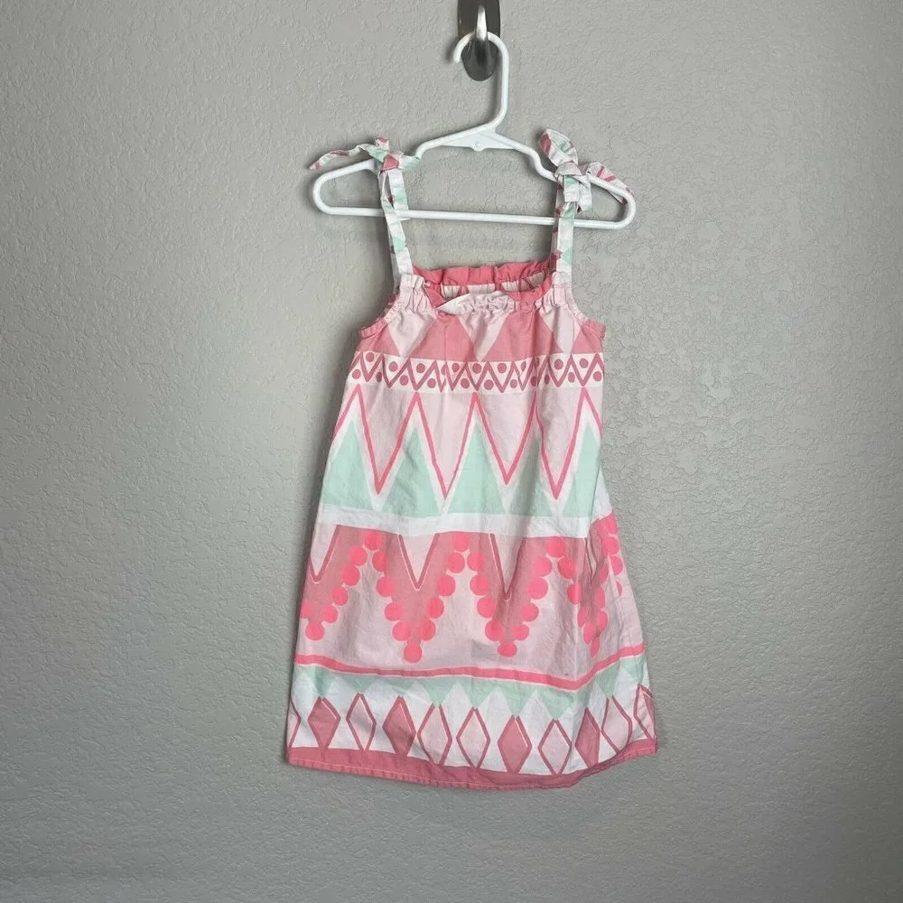 Gymboree Girls Dress 5 Aztec Pillow Dress Sleeveless Spring Summer Pink